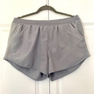 Under Armour Grey Athletic Running Shorts Sz. L